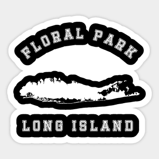 Floral Park Long Island (Dark Colors) Sticker